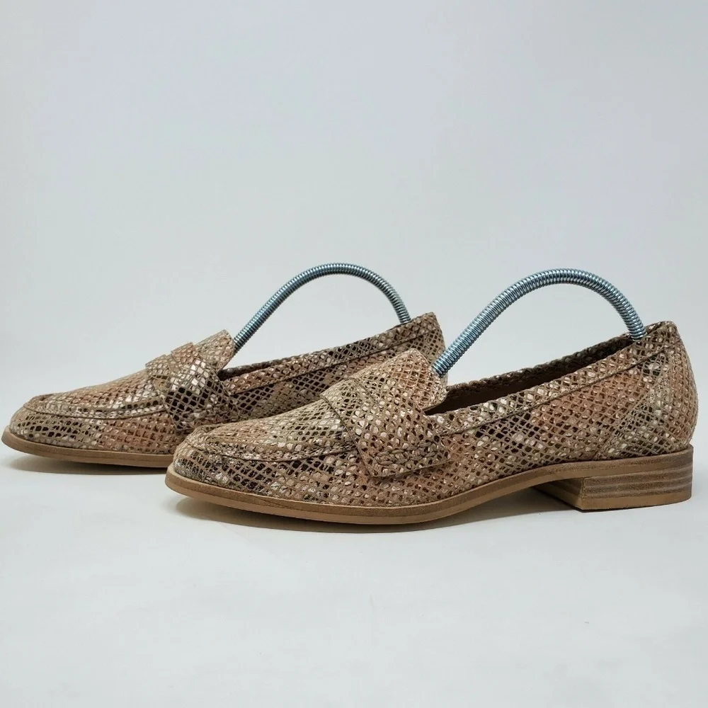 Anthropologie Seychelles Tiger Eye Penny Loafer
